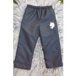 92-ES POLÁR BÉLELT VÍZLEPERGETŐ NADRÁG FEKETE ALAPON UNIKORNIS HÍMZETT 