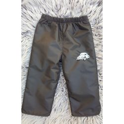   86-OS POLÁR BÉLELT VÍZLEPERGETŐ NADRÁG FEKETE ALAPON AUTÓS HÍMZETT 