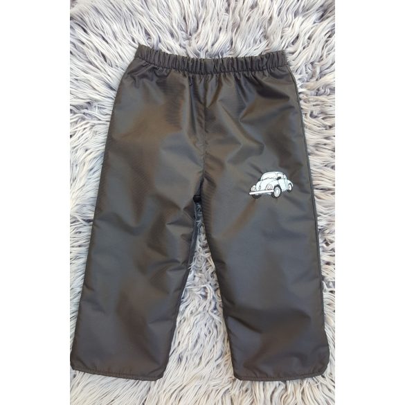 92-ES POLÁR BÉLELT VÍZLEPERGETŐ NADRÁG FEKETE ALAPON AUTÓ HÍMZETT 