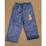 116-OS POLÁR BÉLELT VÍZLEPERGETŐ NADRÁG KÉK ALAPON RÓKA HÍMZETT 