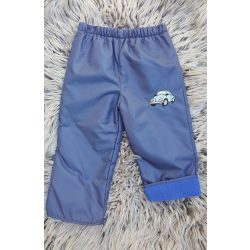   80-AS POLÁR BÉLELT VÍZLEPERGETŐ NADRÁG KÉK ALAPON AUTÓS HÍMZETT 