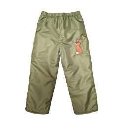   104-ES POLÁR BÉLELT VÍZLEPERGETŐ NADRÁG ZÖLD ALAPON RÓKA HÍMZETT 