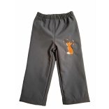 128-AS SOFTSHELL NADRÁG SZÜRKE ALAPON RÓKA HÍMZETT 